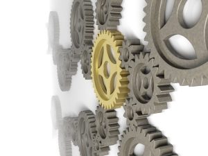 gears with yellowhighlighted gear in center